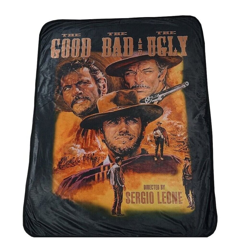 The Good Bad and Ugly New Fleece Gift Throw Blanket Clint Eastwood Western Movie